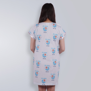 Blue Striped Maternity A-Line Dress